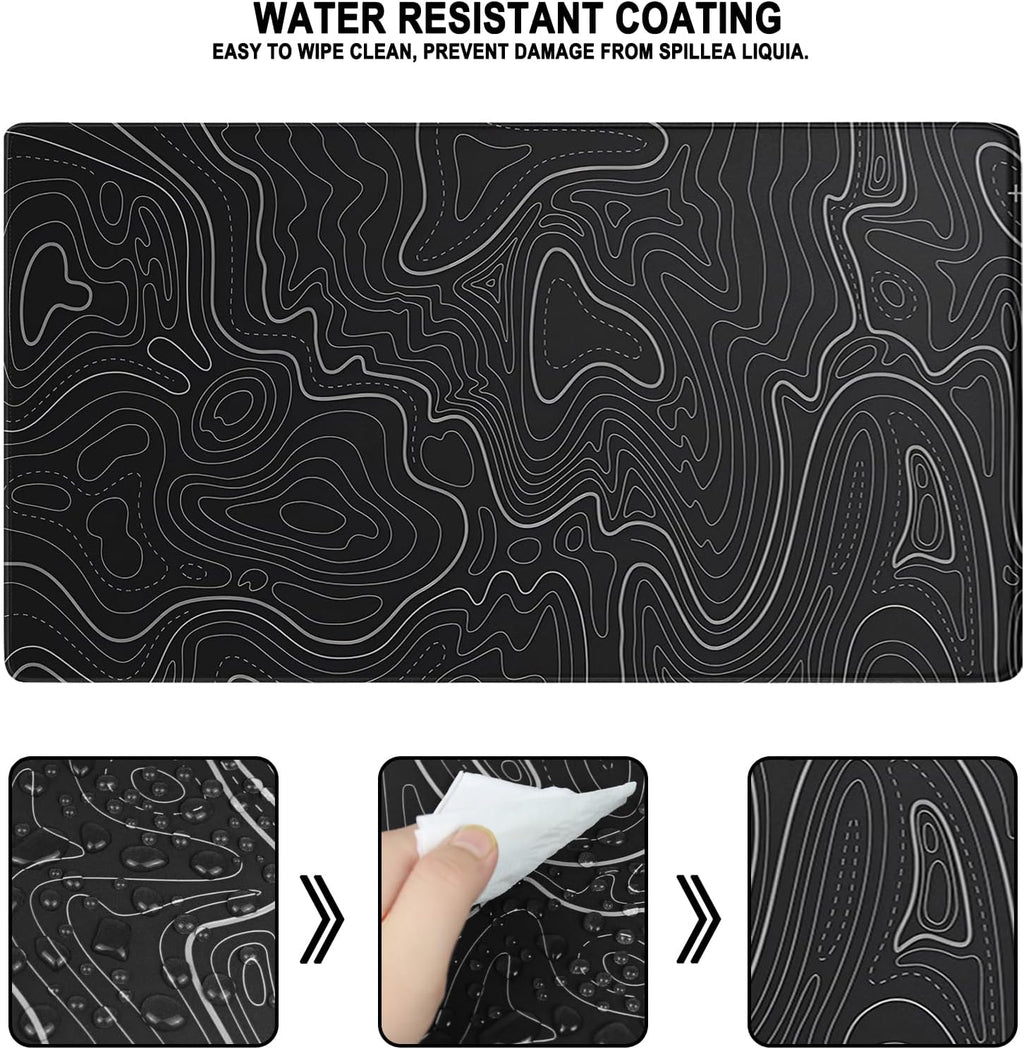 Large Gaming Mouse Pad, Waterproof Extra Large Mousepad with Stitched Edges
