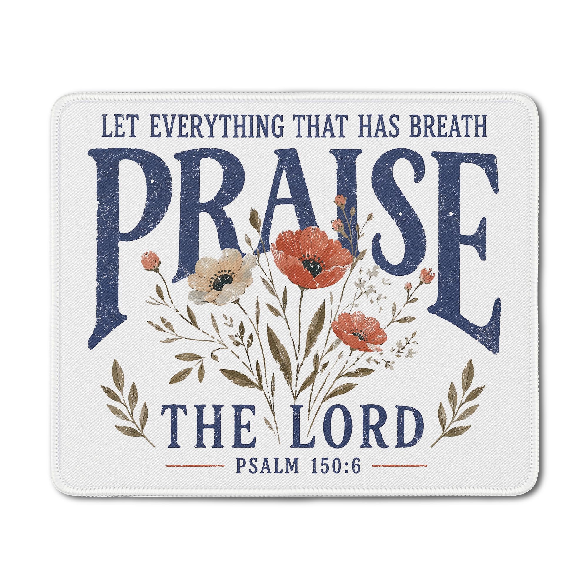 Inspirational Christian God Says I Am Mouse Pad, Minimalist Boho Floral Bible Verse Affirmation Mouse Pads Mousepad for Home Office Dorm Computers Laptop Supplies Desk Accessories, 9.5x7.9 Inch