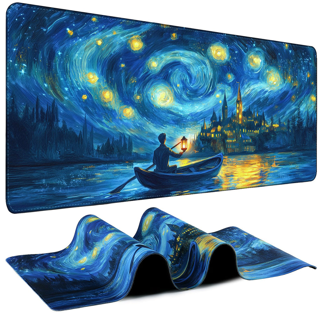 Mouse Pad Gaming - Desk Mat for Keyboard and Mouse - Large Mouse Pads for Desk, Gaming Mousepad with Non-Slip Base, Desks Pad (31.5" X 11.8") for Game, Office and Home