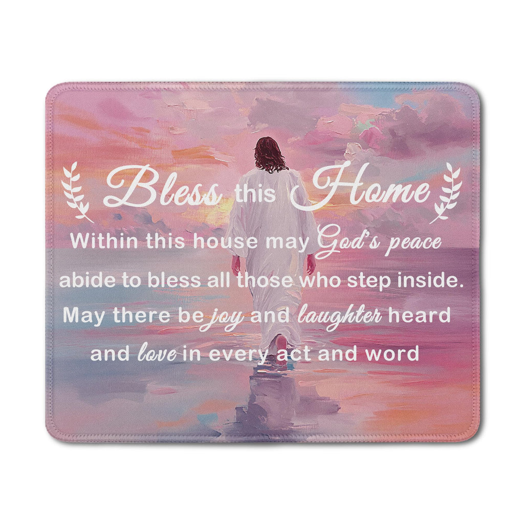 Inspirational Christian God Says I Am Mouse Pad, Minimalist Boho Floral Bible Verse Affirmation Mouse Pads Mousepad for Home Office Dorm Computers Laptop Supplies Desk Accessories, 9.5x7.9 Inch