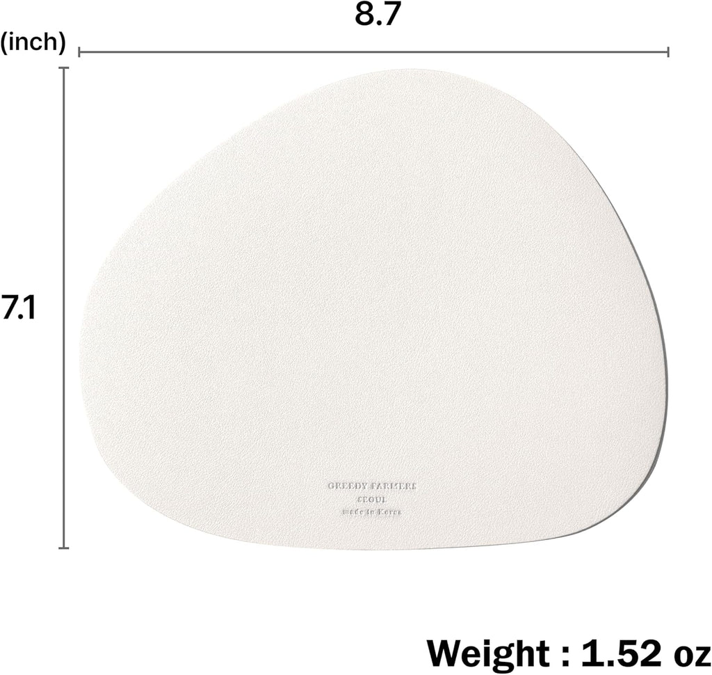 GREEDY FARMERS Mouse pad, Non-Slip Washable Waterproof Computer Mouse pad (Vanilla Cream)