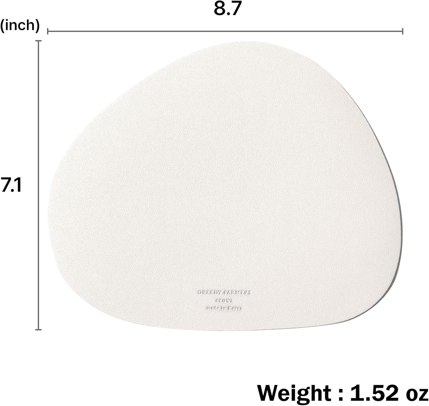 GREEDY FARMERS Mouse pad, Non-Slip Washable Waterproof Computer Mouse pad (Vanilla Cream)