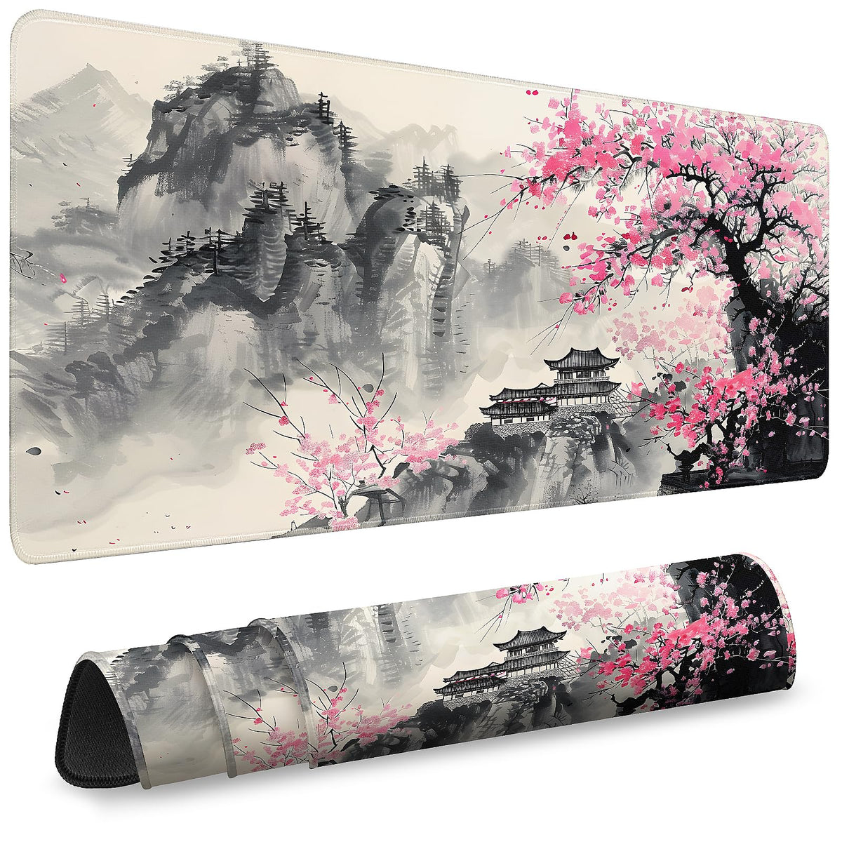 Mouse Pad Gaming - Desk Mat for Keyboard and Mouse - Large Mouse Pads for Desk, Gaming Mousepad with Non-Slip Base, Desks Pad (31.5" X 11.8") for Game, Office and Home