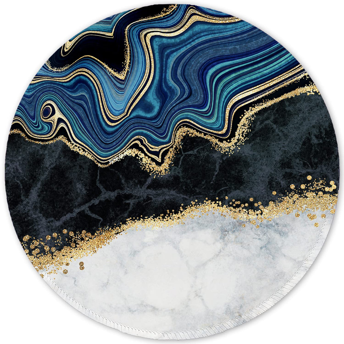 ITNRSIIET Marble Round Mouse Pad Pink Marble Customized Premium-Textured Washable Desktop Protection Mouse Mat with Non-Slip Rubber Base 7.87×7.87×0.12 inches, Pink Marble