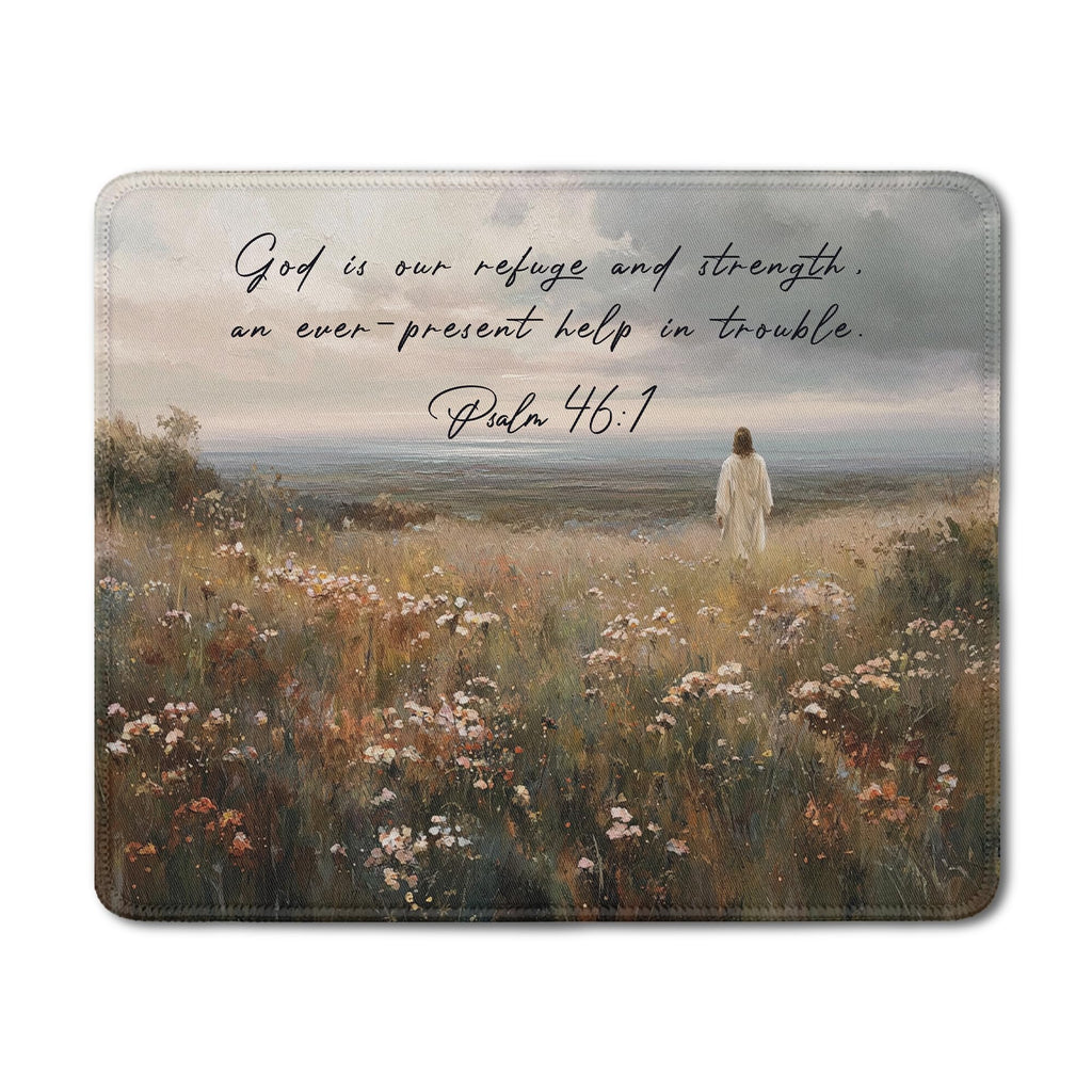 Inspirational Christian God Says I Am Mouse Pad, Minimalist Boho Floral Bible Verse Affirmation Mouse Pads Mousepad for Home Office Dorm Computers Laptop Supplies Desk Accessories, 9.5x7.9 Inch