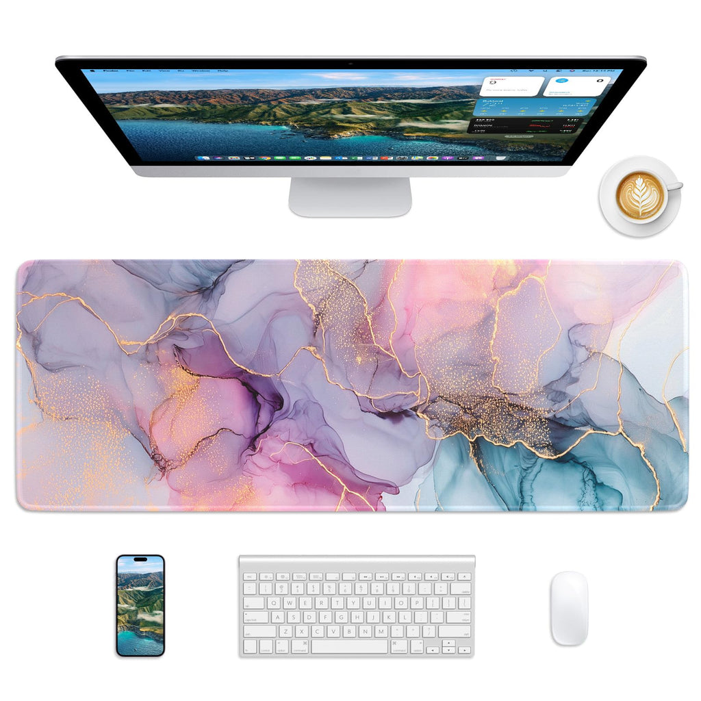 Mouse Pad 31.5x11.8in Large Desk Mat Non-Slip for Office
