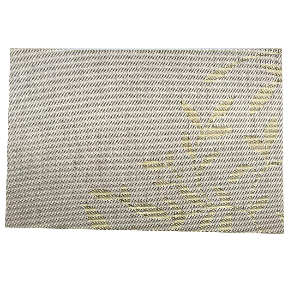 Place Mats PVC Set of 6, Table Placemats Set of 6 PVC Table Mats Natural Color (6 pcs, Red Leaves)