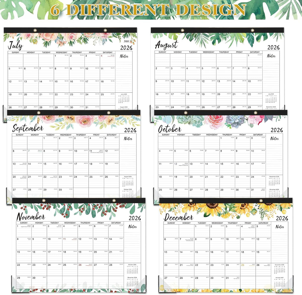 2026-2027 Desk Calendar - Jul 2026 - Dec 2027, 18 Months Large Monthly Desk Calendar, 17" x 12", Desk Pad, Large Ruled Blocks, to-do List & Notes, Best Desk/Wall Calendar for Planning or Organizing