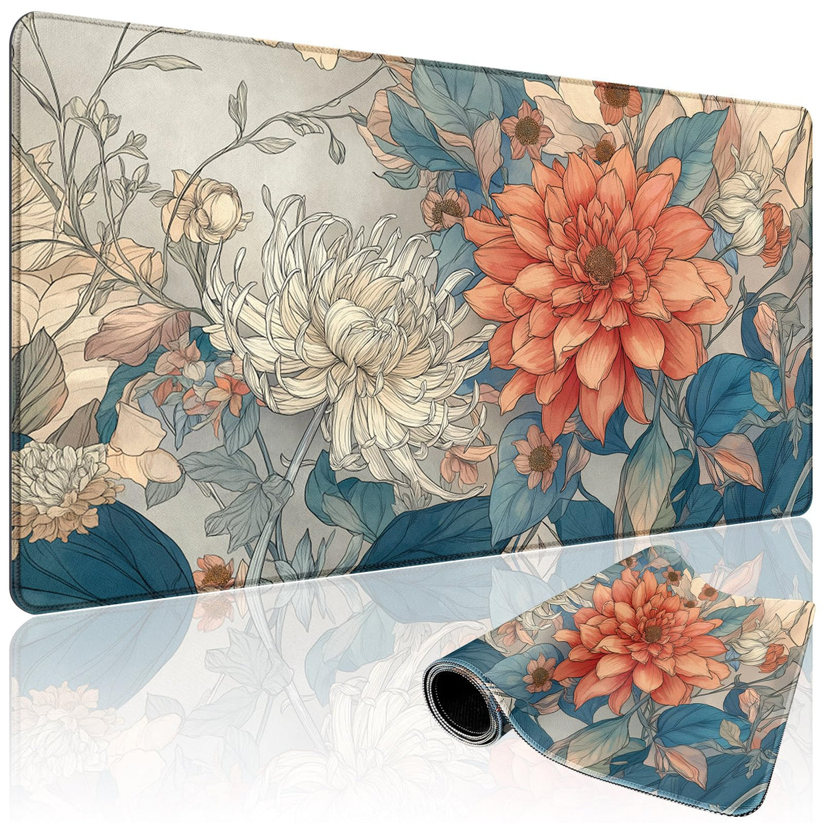 Mystical Gothic Library Large Gaming Mouse Pad Desk Mat 31.5x15.7