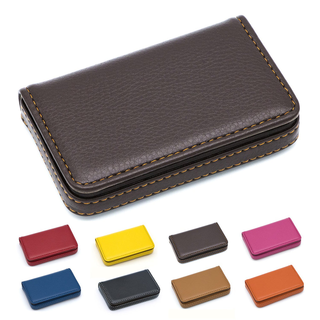 Padike Business Name Card Holder Luxury PU Leather,Business Name Card Holder Wallet Credit card ID Case/Holder For Men & Women - Keep Your Business Cards Clean