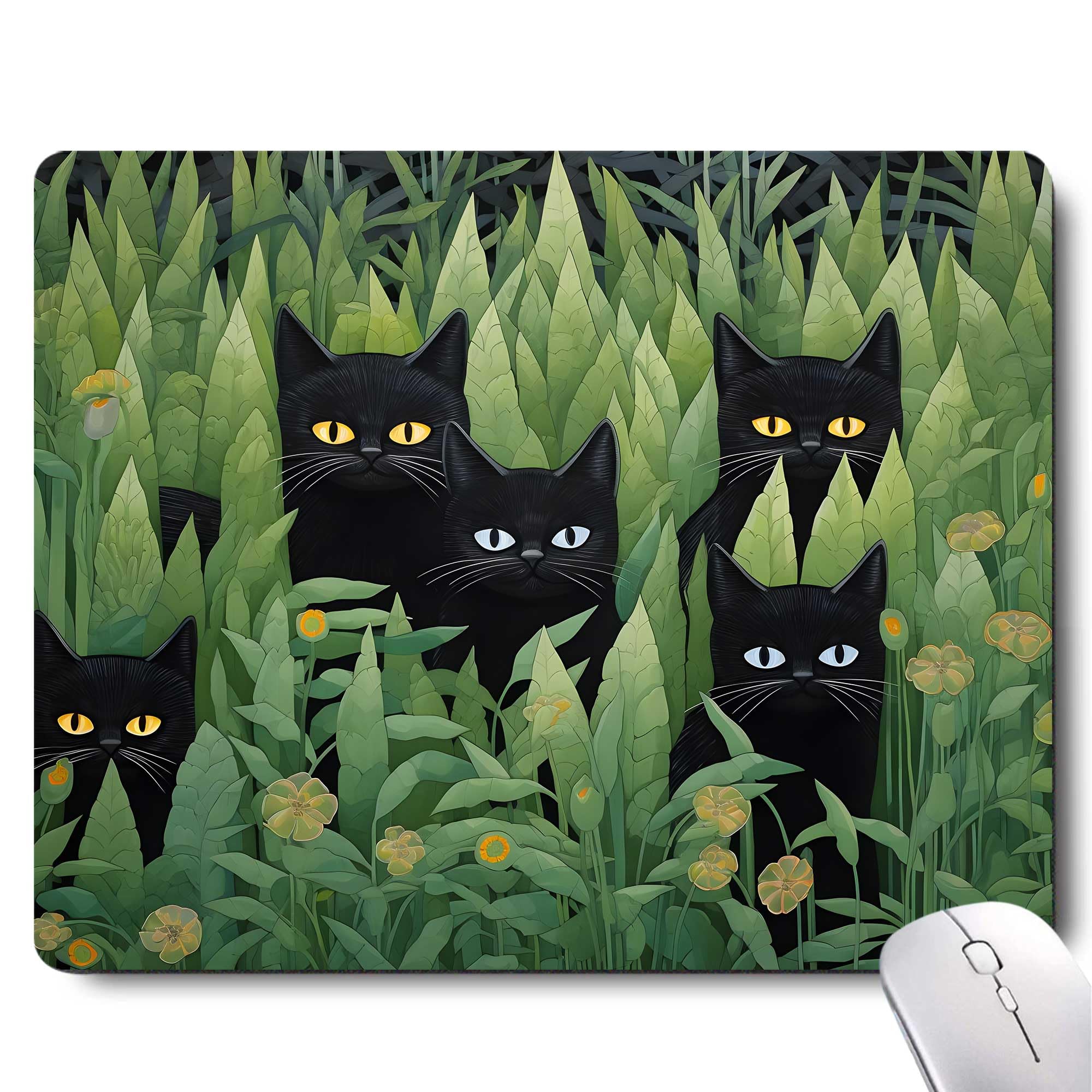 Gorgeous Flowers Plants Mouse Pad,Pink Floral Rose Mouse Pads for Desk,Soft Computer Mouse Mat Cute Mousepad Cloth Computer Mouse Pads for Women,Square Waterproof Non-Slip Rubber Base MousePads