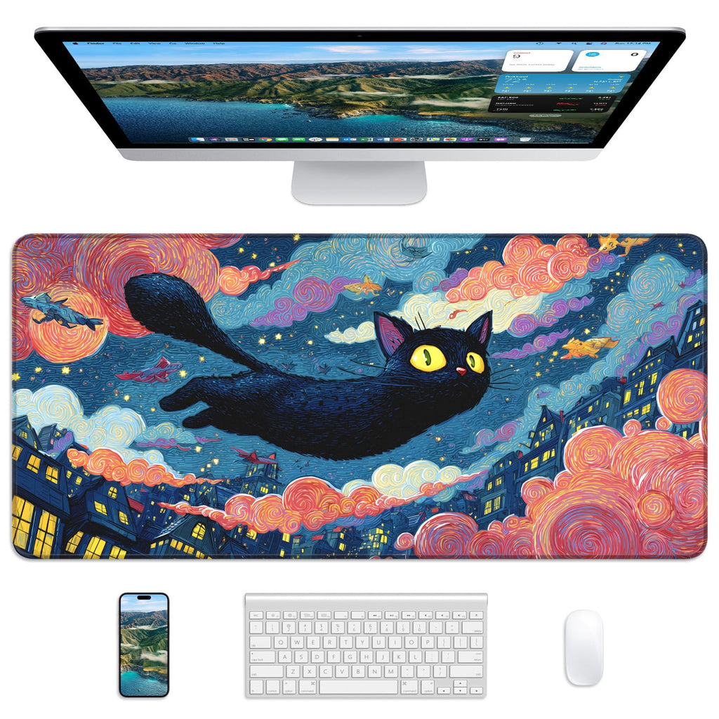 Mouse Pad 31.5x11.8in Large Desk Mat Non-Slip for Office