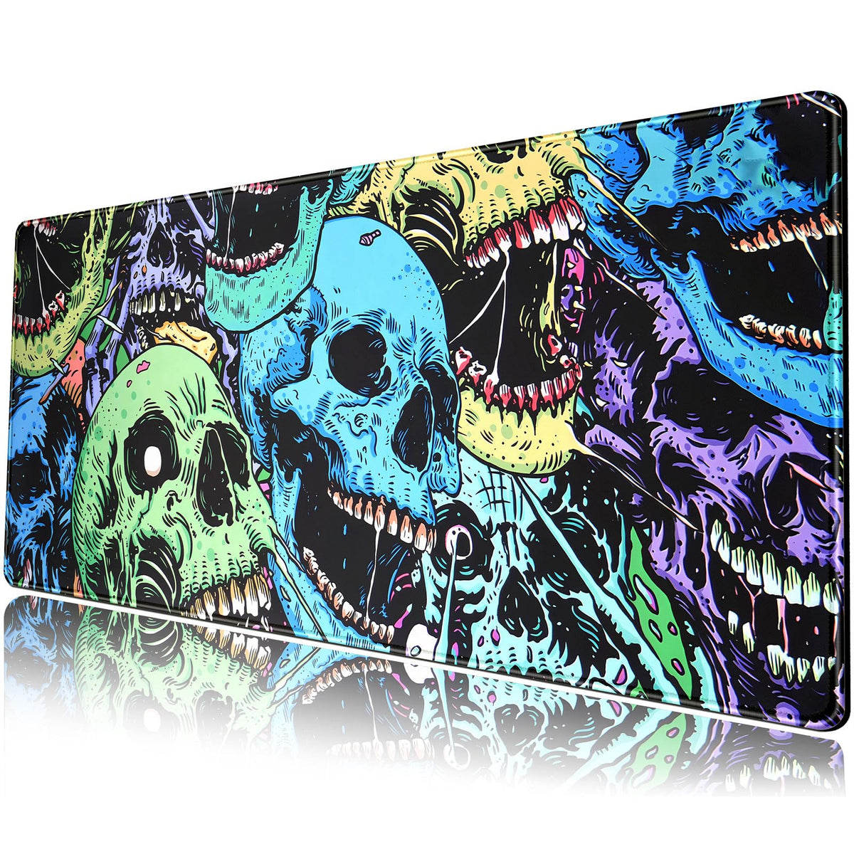 Dark Cottagecore Desk Mat Black Purple Flower XL Mouse Pad Large Gaming Mousepad Extended Vintage Aesthetic Desk Pad Keyboard Mouse Mat 31.5 x 11.8 in for Work Game Office Decor