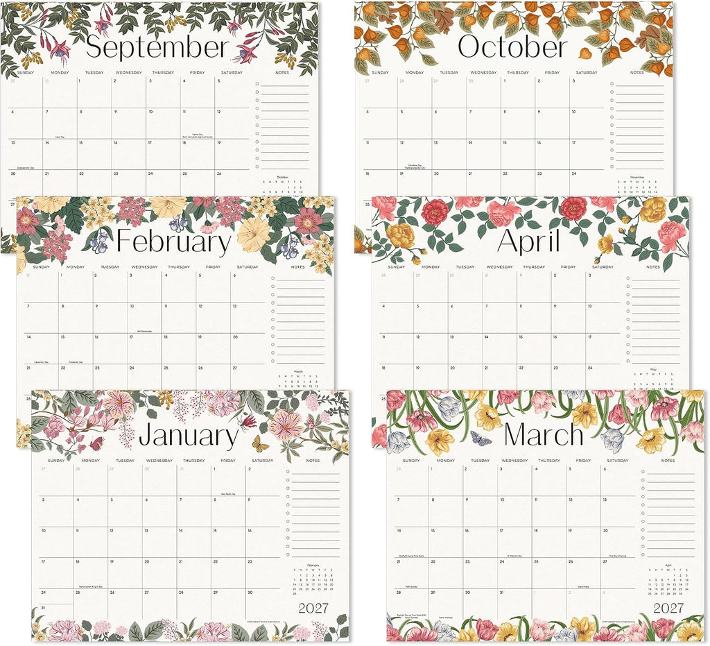Cabbrix Desk Calendar 2026-2027 with Desktop Mat, Desk Pad Calendar From July 2026 to December 2027 15x12 inch, Desk Blotter Calendar for Home Office and School, Easy Planning, Gift for the Holidays