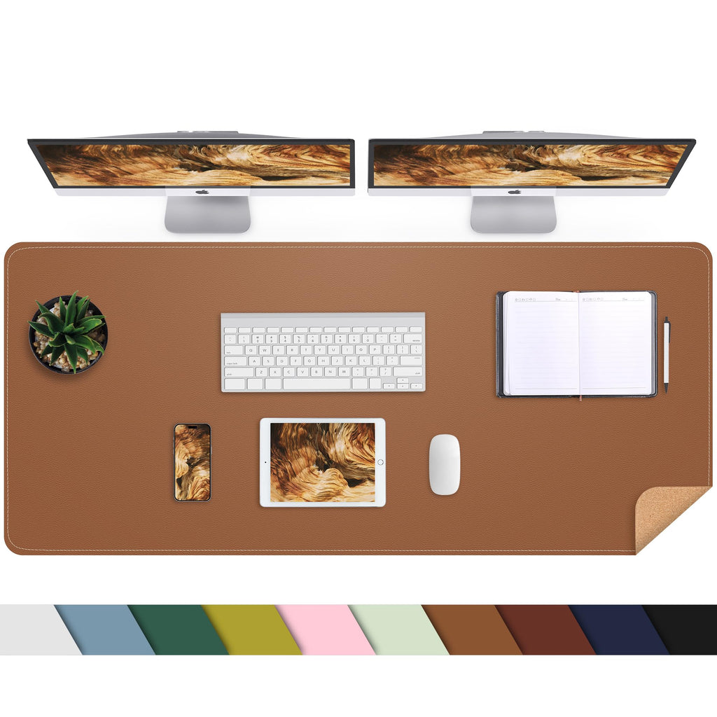AFIING Large Desk Mat, 47" x 17", Black