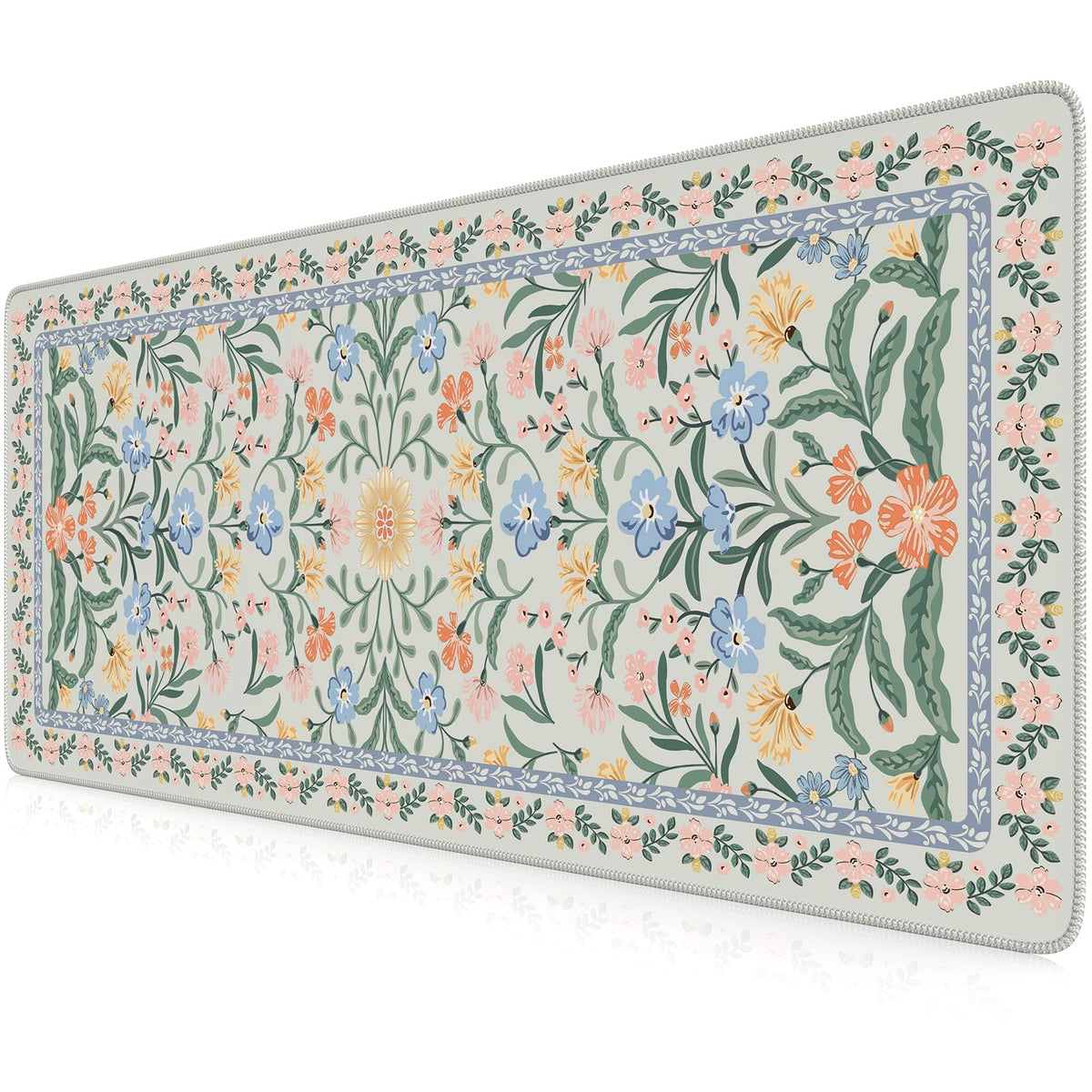 iCasso Desk Mat,Mouse Pad for Office Desk,35.4x15.7in,Pink Floral