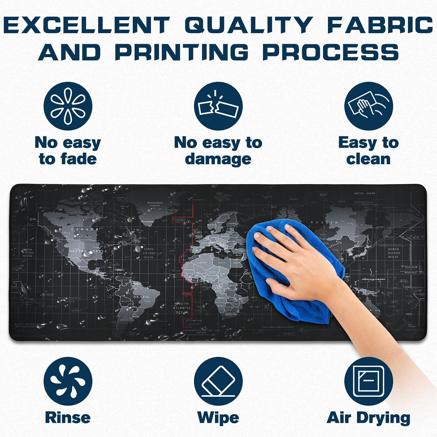 Mouse Pad Gaming - Desk Mat for Keyboard and Mouse - Large Mouse Pads for Desk, Gaming Mousepad with Non-Slip Base, Desks Pad (31.5" X 11.8") for Game, Office and Home