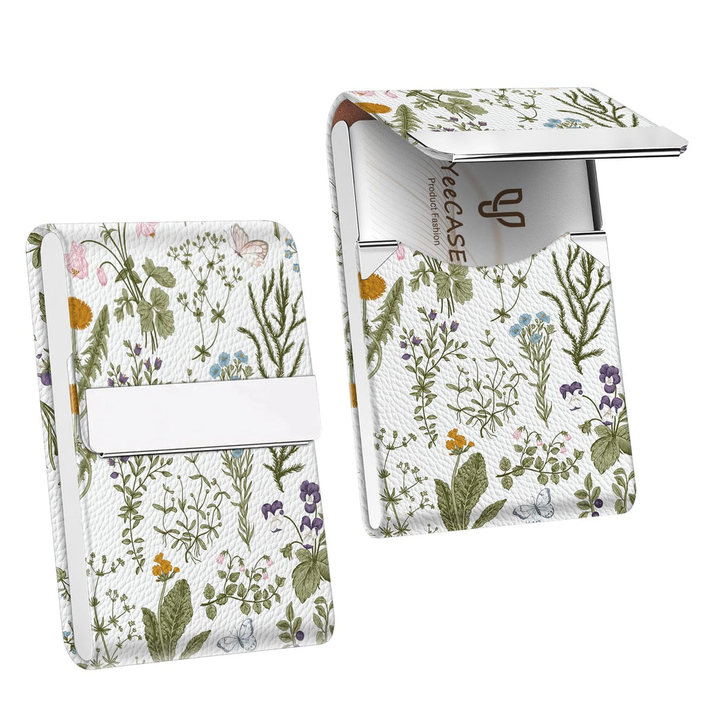 2Pack Business Card Holder, Metal Slim Business Card Case, RFID Blocking
