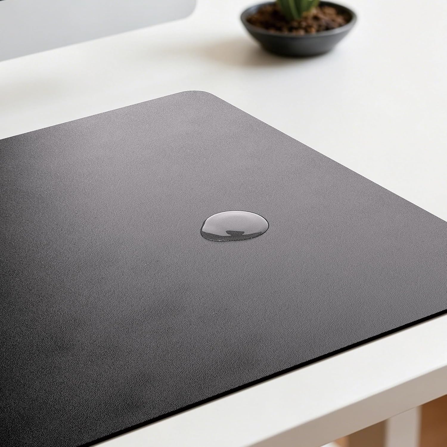 Jotsome Leather Desk Pad Mat, 17" x 12", Black