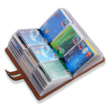 RFID Credit Card Holder Organizer, Leather Business Card Organizer with 96 Card Slots, Business Card Book to Keep Cards Neatly Organized and Prevent Jumbling, Loss, or Damage (Black)