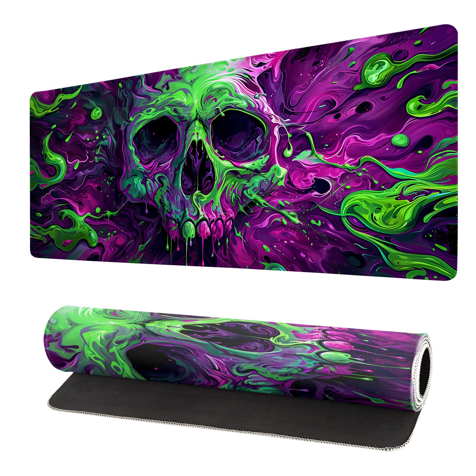 Japanese Mouse Pad, Large Japanese Desk Mat, XL Anime Gaming Keyboard Mat, Non-Slip Rubber Base, Big Extended Desk Protector for Home Office, 31.5”x11.8”