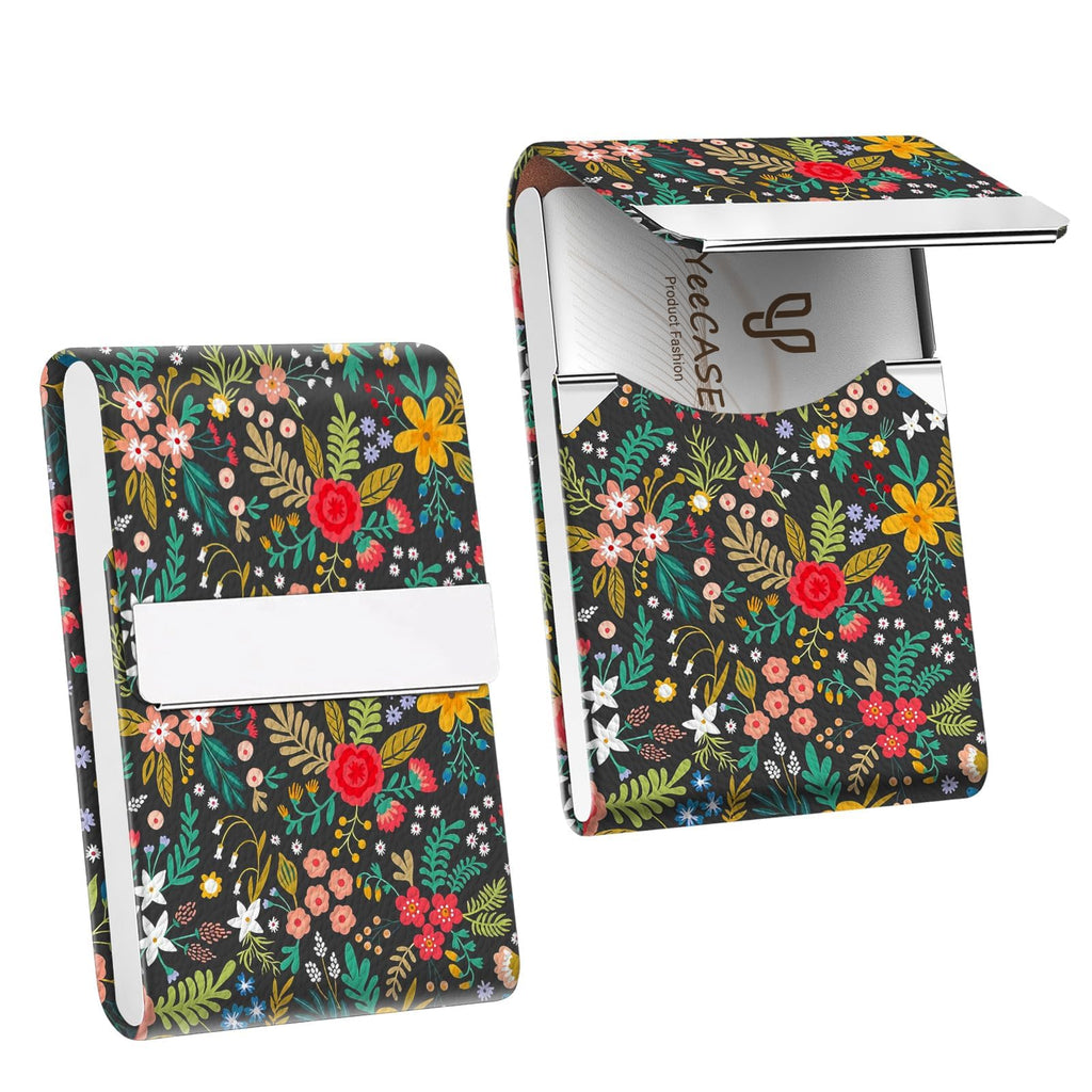 2Pack Business Card Holder, Metal Slim Business Card Case, RFID Blocking