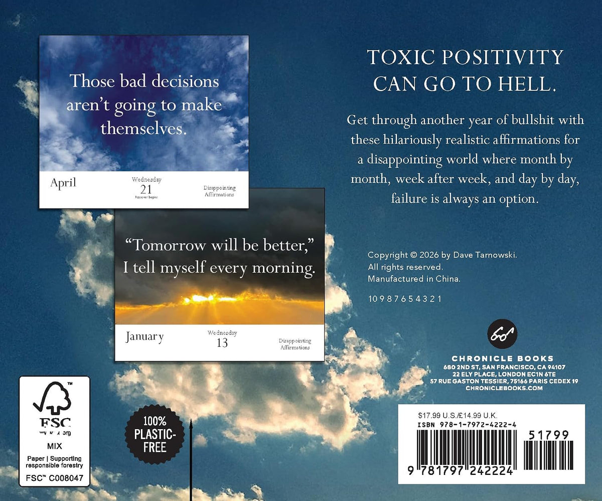 Disappointing Affirmations 2027 Daily Calendar