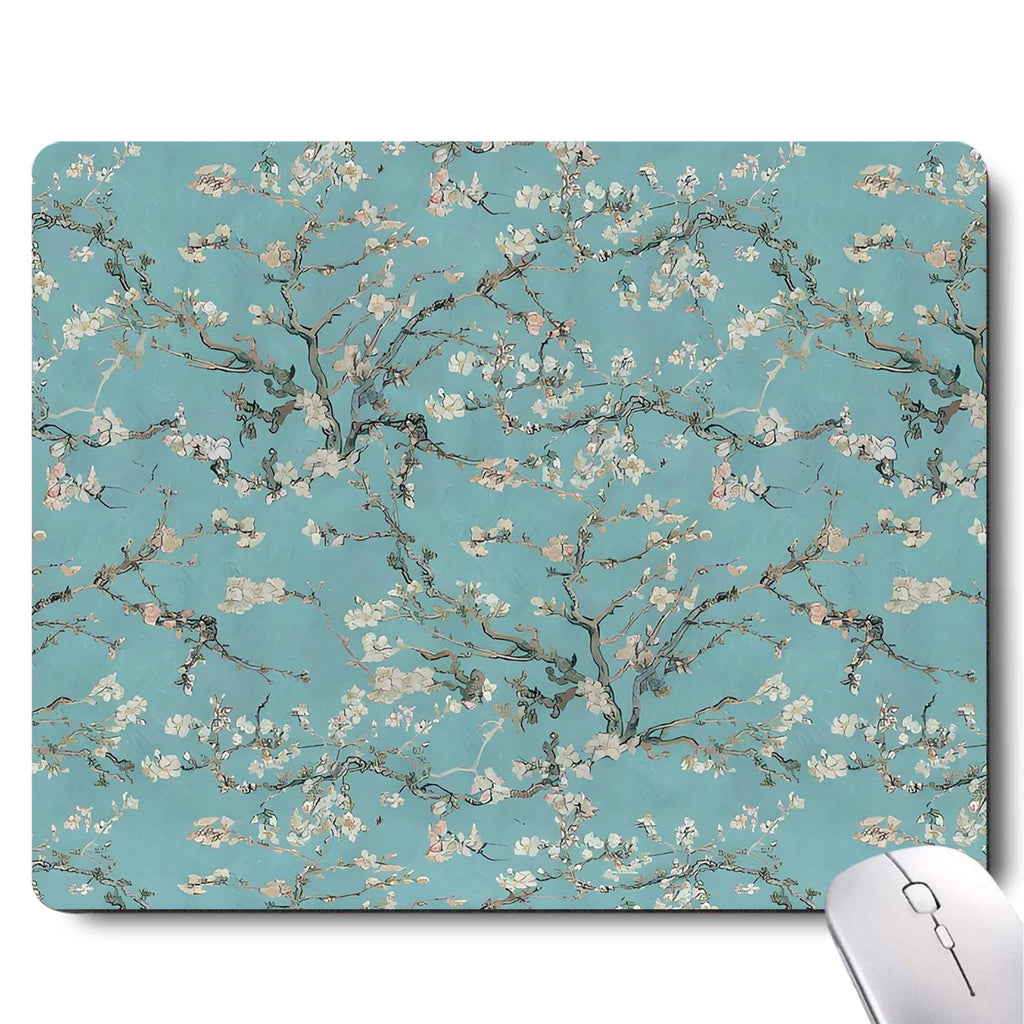 Gorgeous Flowers Plants Mouse Pad,Pink Floral Rose Mouse Pads for Desk,Soft Computer Mouse Mat Cute Mousepad Cloth Computer Mouse Pads for Women,Square Waterproof Non-Slip Rubber Base MousePads