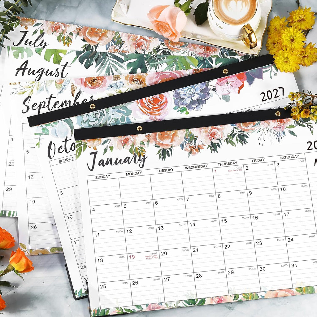 2026-2027 Desk Calendar - Jul 2026 - Dec 2027, 18 Months Large Monthly Desk Calendar, 17" x 12", Desk Pad, Large Ruled Blocks, to-do List & Notes, Best Desk/Wall Calendar for Planning or Organizing