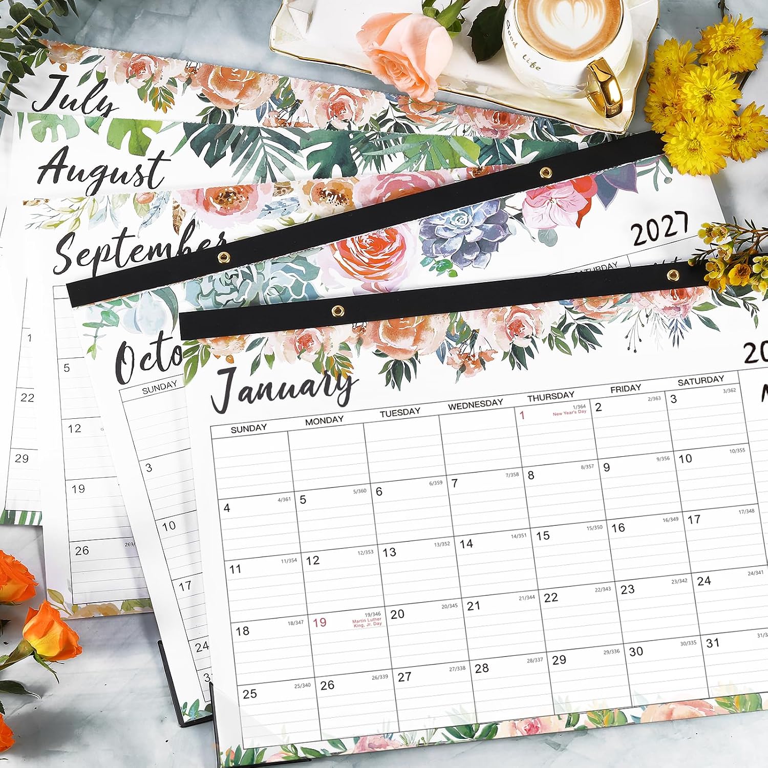 2026-2027 Desk Calendar - Jul 2026 - Dec 2027, 18 Months Large Monthly Desk Calendar, 17" x 12", Desk Pad, Large Ruled Blocks, to-do List & Notes, Best Desk/Wall Calendar for Planning or Organizing