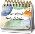 Motivational & Inspirational Daily Calendar - Daily Flip Calendar with Inspirational Quotes, 5.5" x 4.8", Undated Perpetual Office Desk Decor, Office Desk Accessories, Inspirational Standing Flip