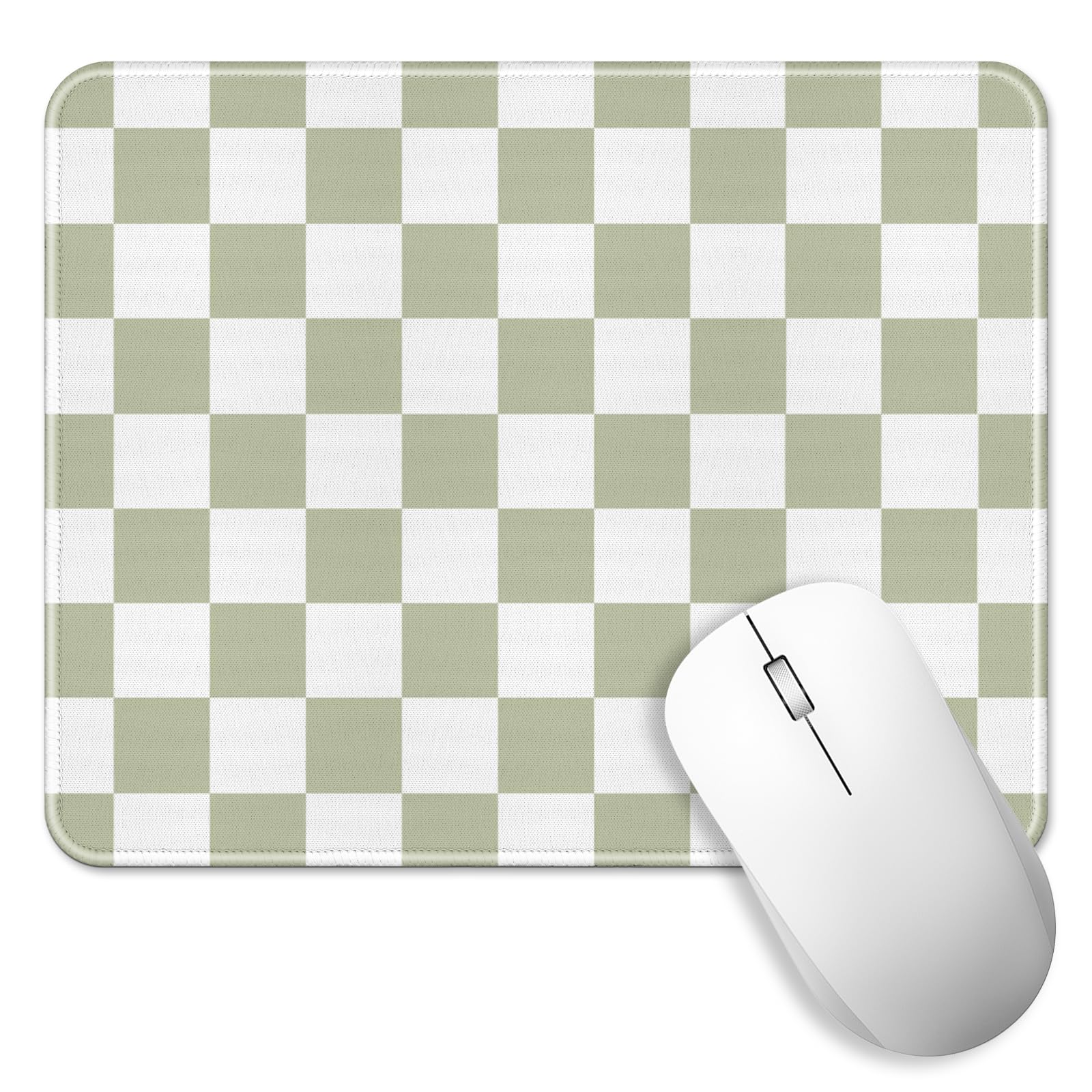 Green Striped Desk Mat Large Mouse Pad Cute Desk Pad Keyboard Computer Mat