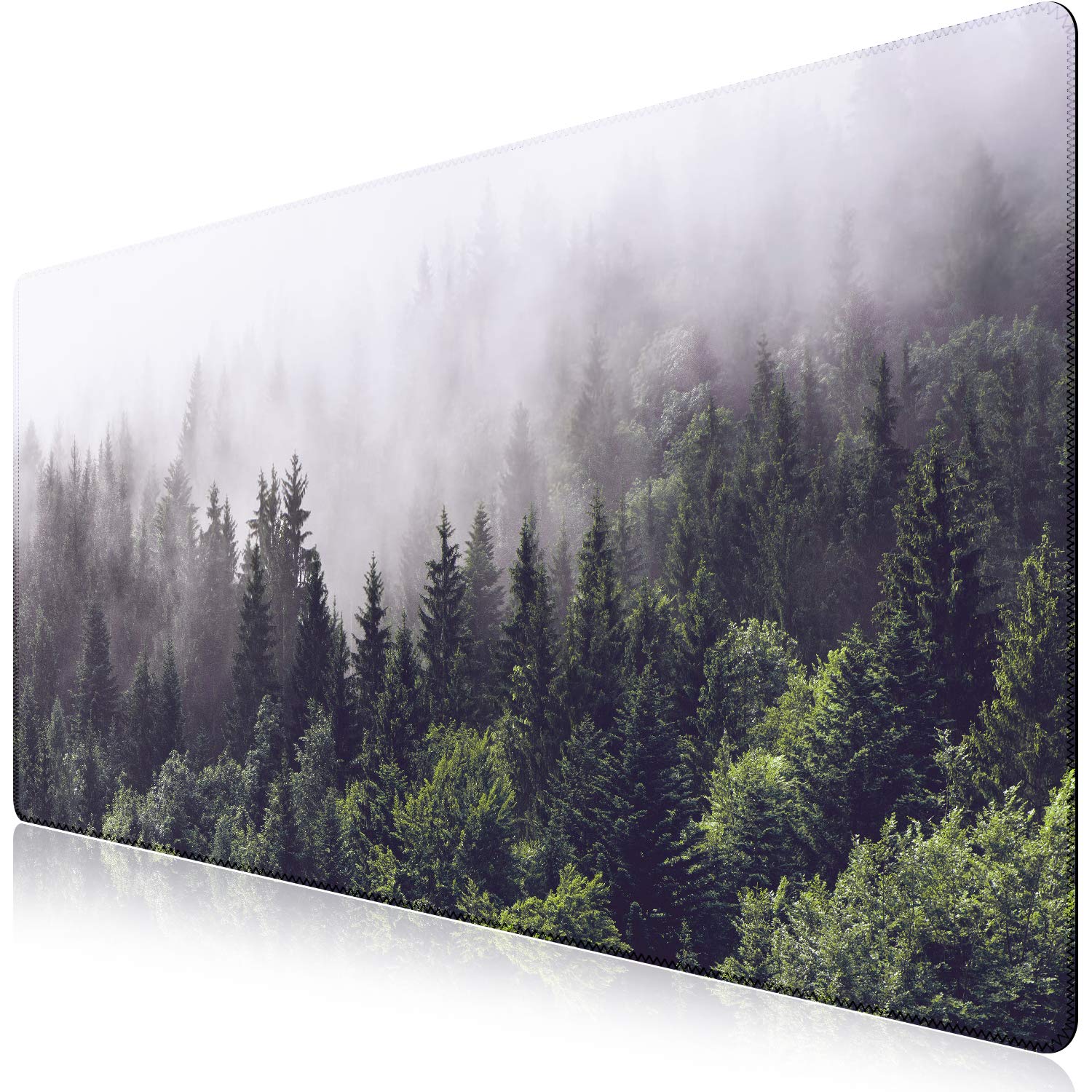 iCasso Desk Cover Mat, Office Mouse Pad,35.4x15.7in,Retro Black