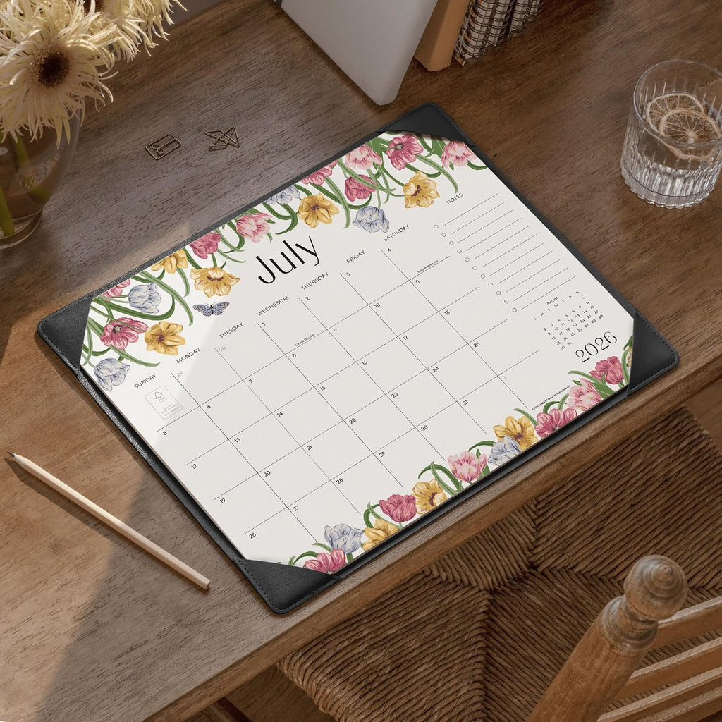 Cabbrix Desk Calendar 2026-2027 with Desktop Mat, Desk Pad Calendar From July 2026 to December 2027 15x12 inch, Desk Blotter Calendar for Home Office and School, Easy Planning, Gift for the Holidays
