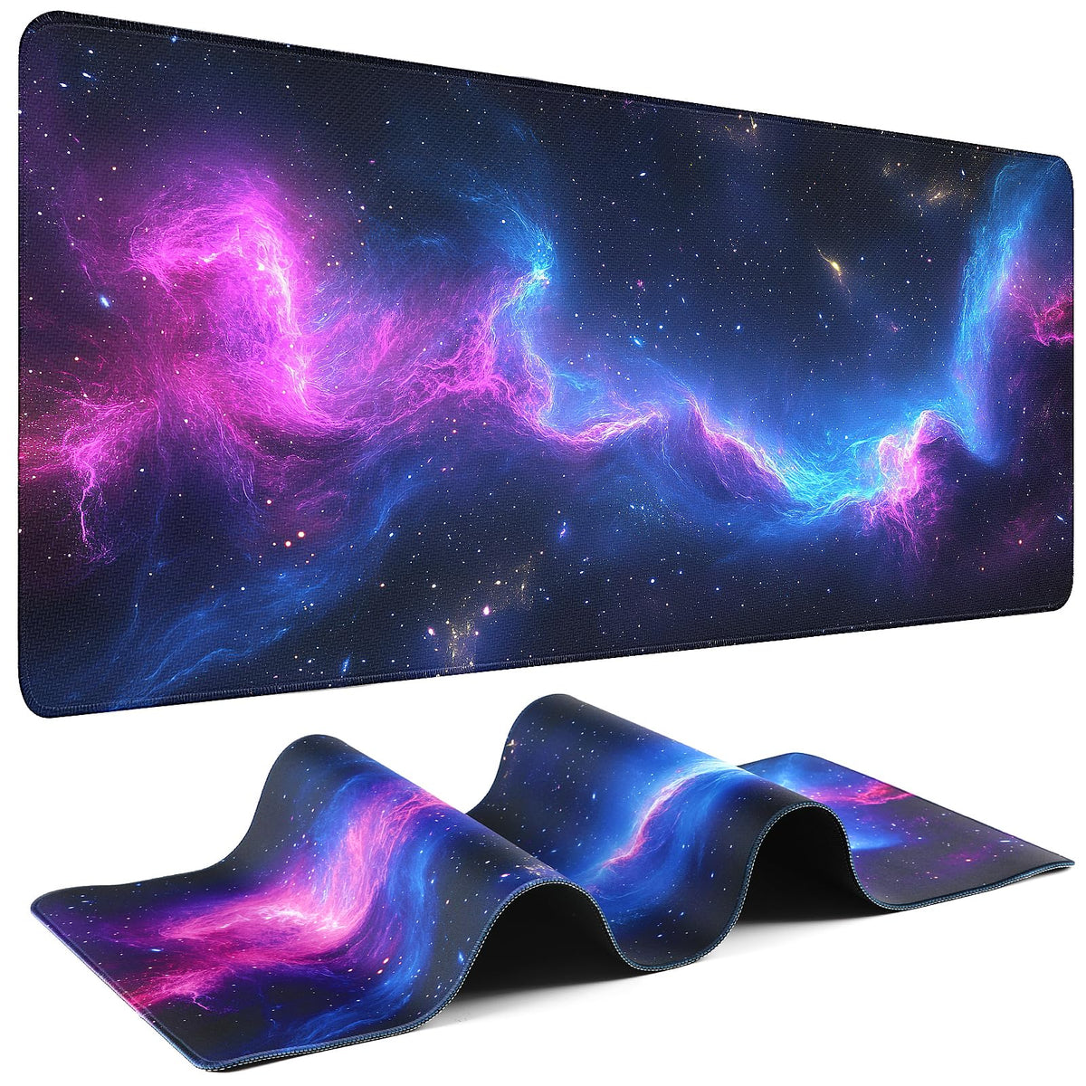 Mouse Pad Gaming - Desk Mat for Keyboard and Mouse - Large Mouse Pads for Desk, Gaming Mousepad with Non-Slip Base, Desks Pad (31.5" X 11.8") for Game, Office and Home