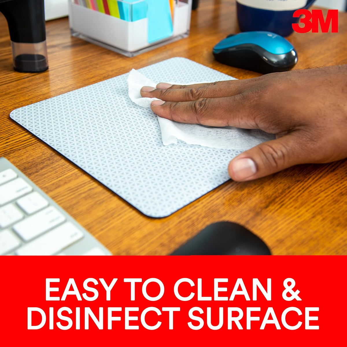3M Precise Mouse Pad, Bitmap, 9 in x 8 in, 6 Packs/Case