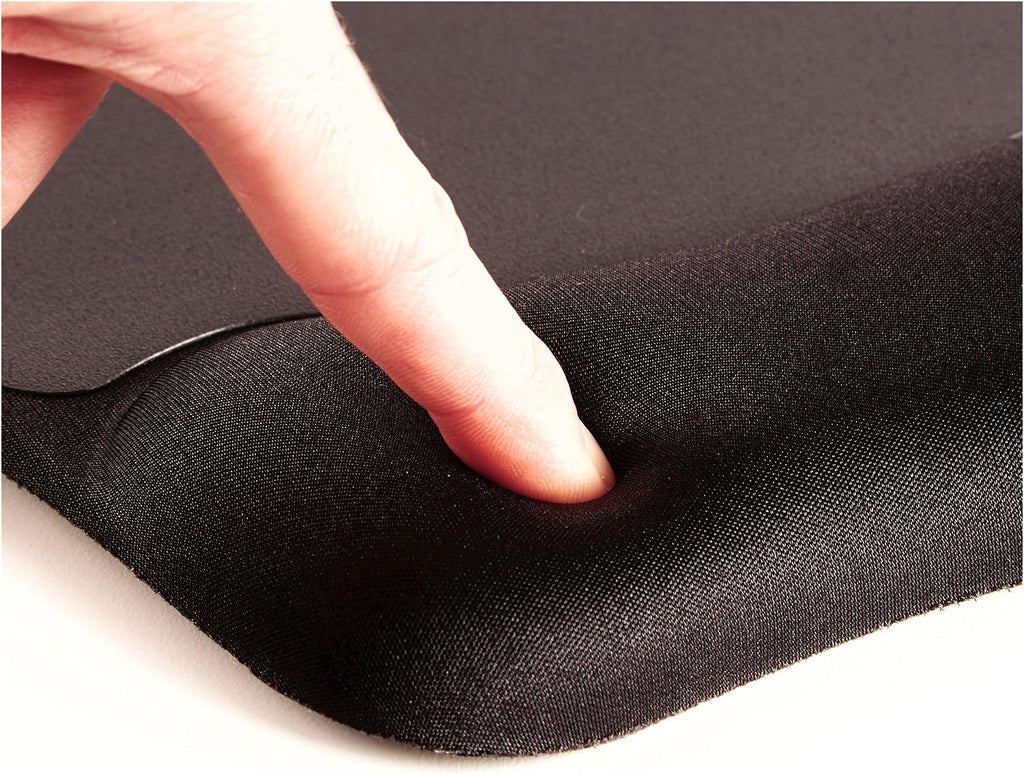 Fellowes Memory Foam Mouse Pad/Wrist Rest- Black (9176501)