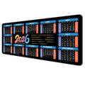 Large Thin Mouse Pad with Stitched Edges, Galaxy Space