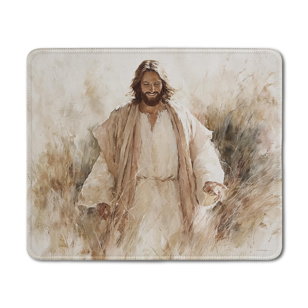 Inspirational Christian God Says I Am Mouse Pad, Minimalist Boho Floral Bible Verse Affirmation Mouse Pads Mousepad for Home Office Dorm Computers Laptop Supplies Desk Accessories, 9.5x7.9 Inch