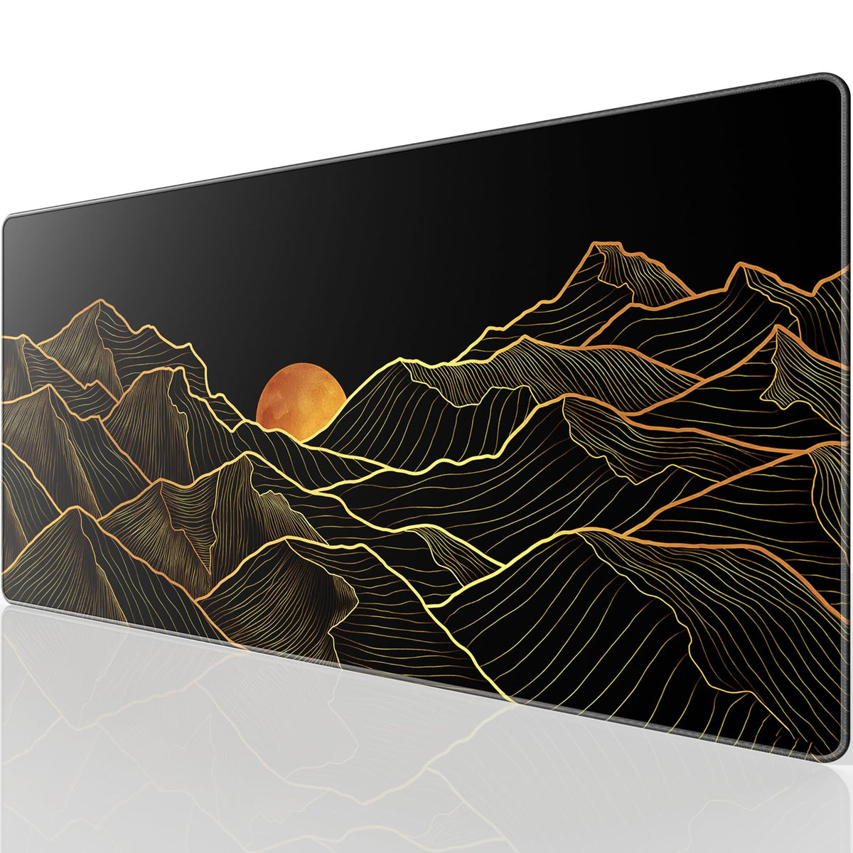 KTRIO Large Gaming Mouse Pad Desk Mat for Gamer, 31.5" x 15.7", Black, XXL