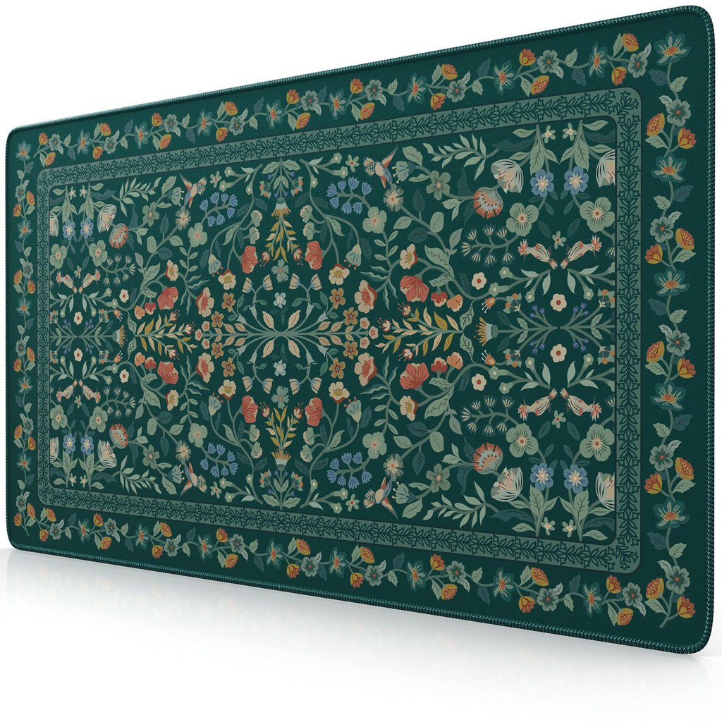 iCasso Desk Mat,Mouse Pad for Office Desk,35.4x15.7in,Pink Floral