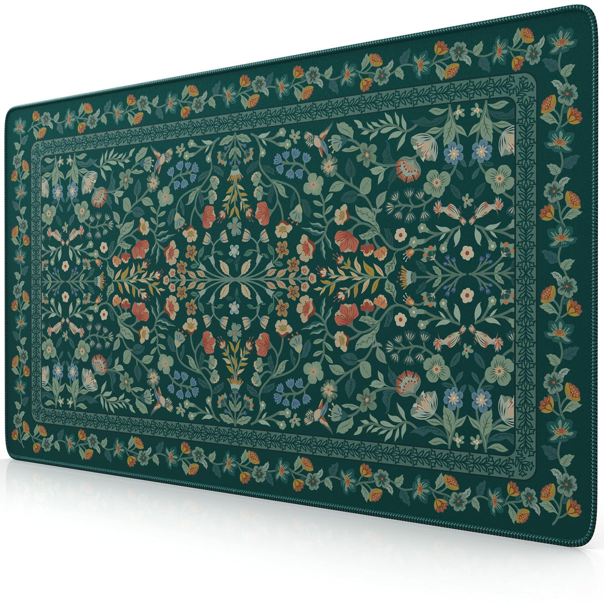 iCasso Desk Mat,Mouse Pad for Office Desk,35.4x15.7in,Pink Floral