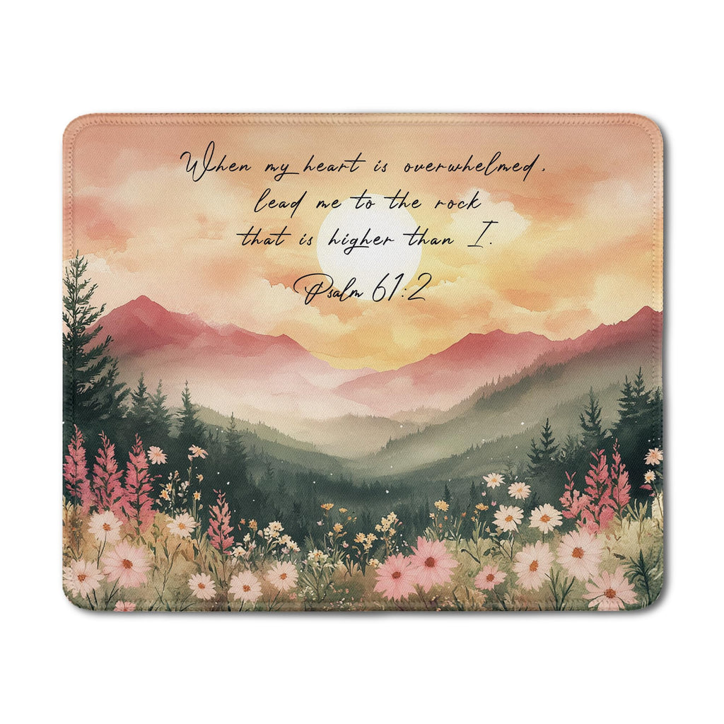 Inspirational Christian God Says I Am Mouse Pad, Minimalist Boho Floral Bible Verse Affirmation Mouse Pads Mousepad for Home Office Dorm Computers Laptop Supplies Desk Accessories, 9.5x7.9 Inch