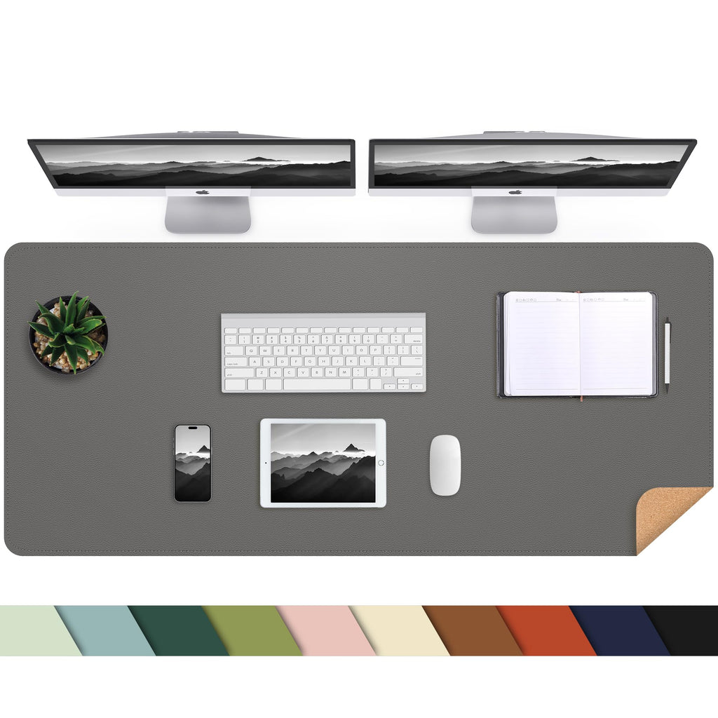AFIING Large Desk Mat, 47" x 17", Black