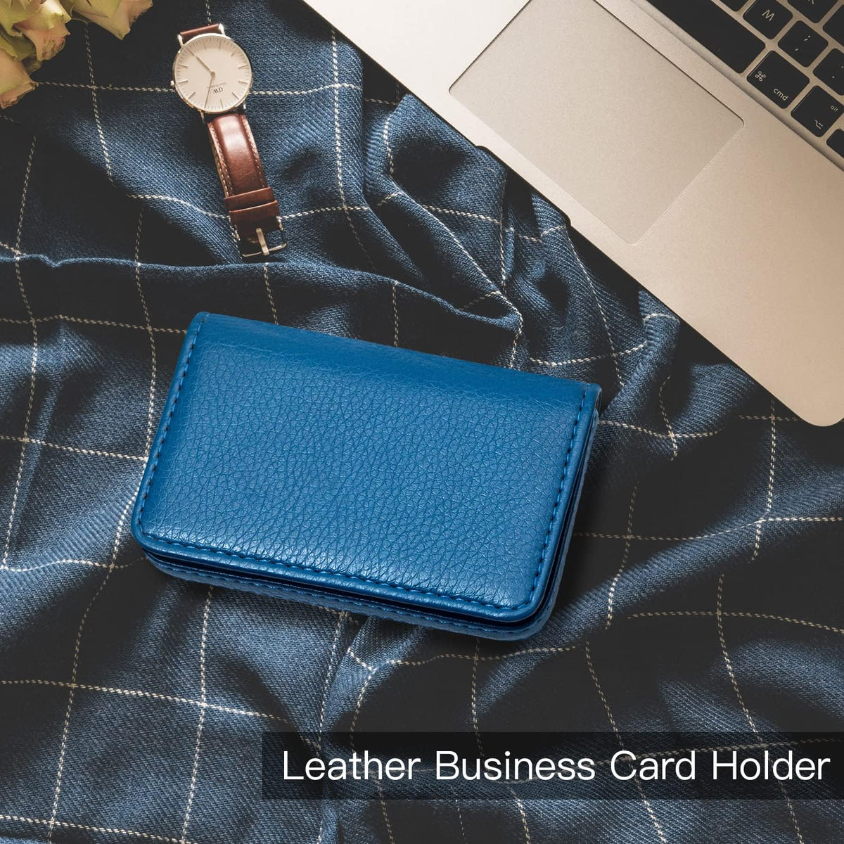 Padike Business Name Card Holder Luxury PU Leather,Business Name Card Holder Wallet Credit card ID Case/Holder For Men & Women - Keep Your Business Cards Clean