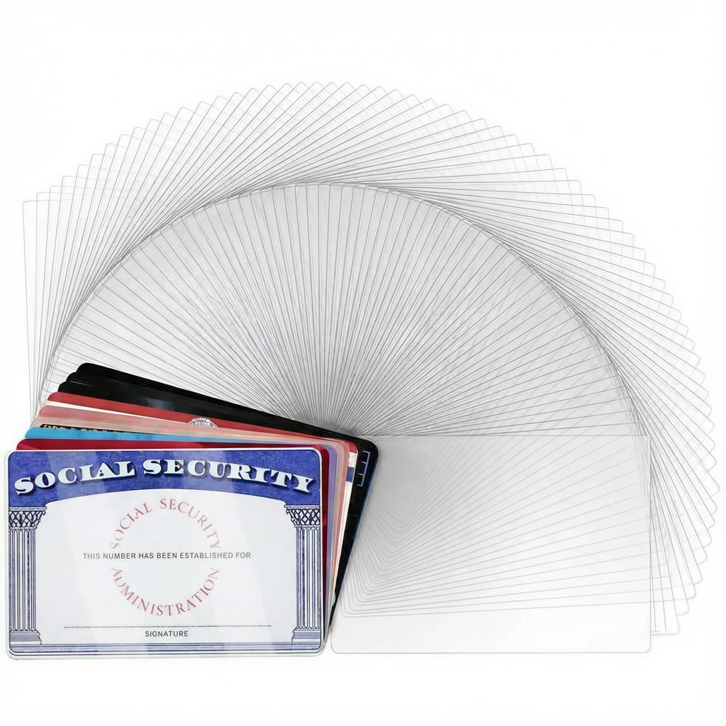 10 Pack Social Security Card Protector Medicare New Credit Card Holder,24 Mil Soft Clear Card for Waterproof SSN Card Protector，ID/Debit/Credit Card Covers Sleeve(10)