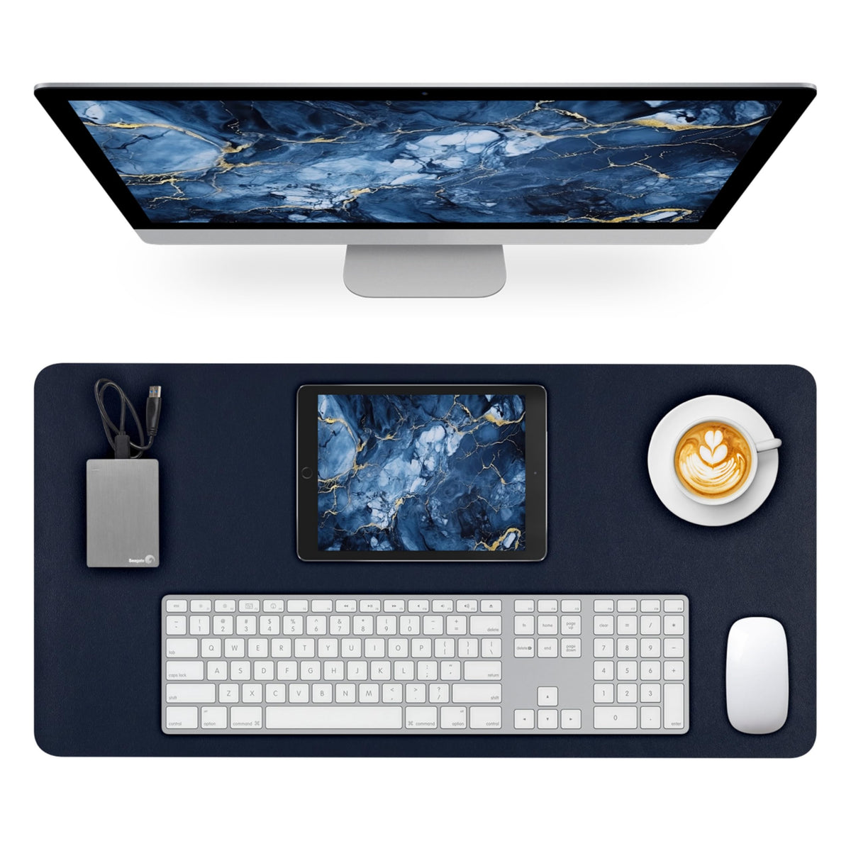 Mouse Pad and Keyboard Wrist Rest, 3-in-1 Keyboard and Mouse Pad