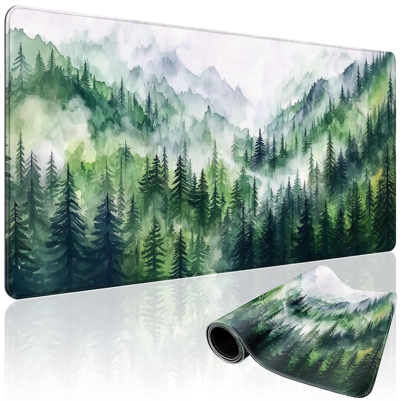 Mystical Gothic Library Large Gaming Mouse Pad Desk Mat 31.5x15.7