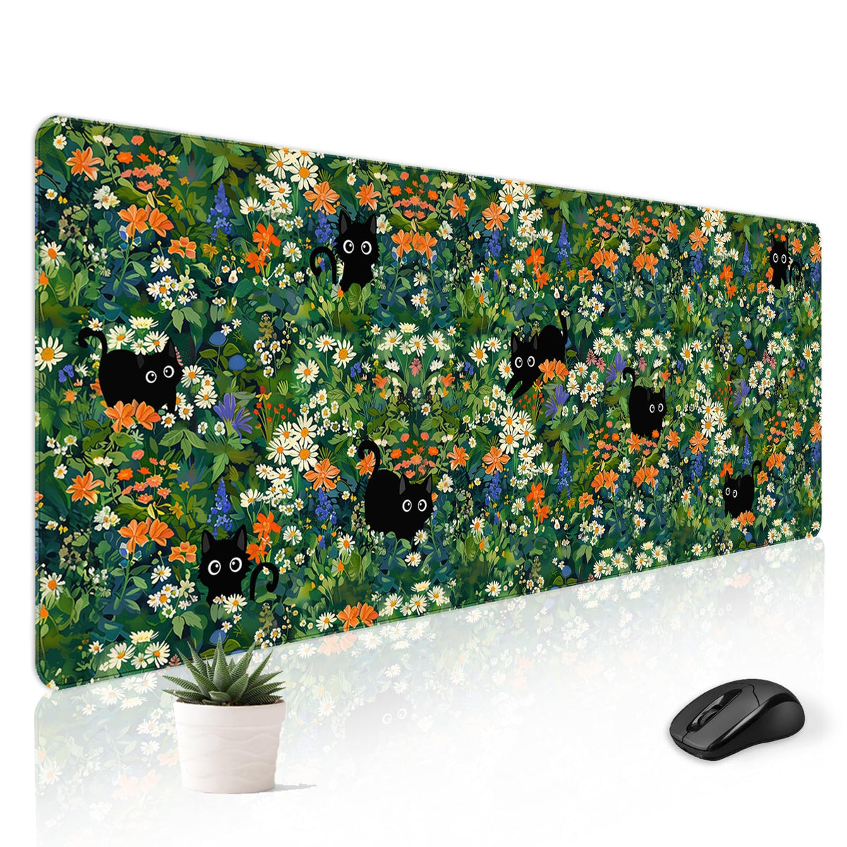 Cute Desk Mat for Keyboard Desktop Extra Large Mouse Pad, Castle