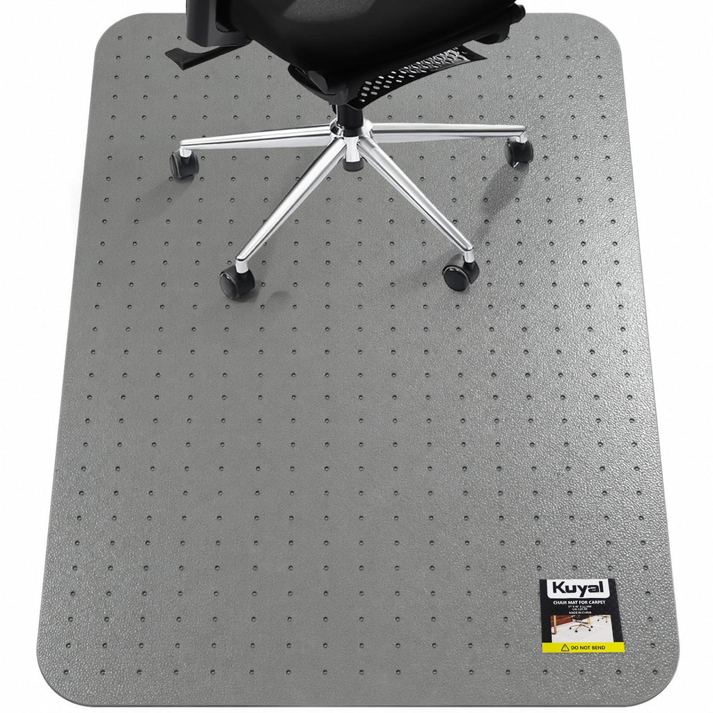 Kuyal Office Chair Mat for Carpet, Clear Heavy Duty Computer Chair Mat
